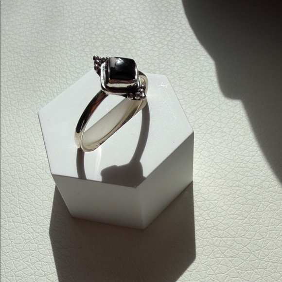 Sterling Silver Ring with White Buffalo Stone - Picture 2 of 5